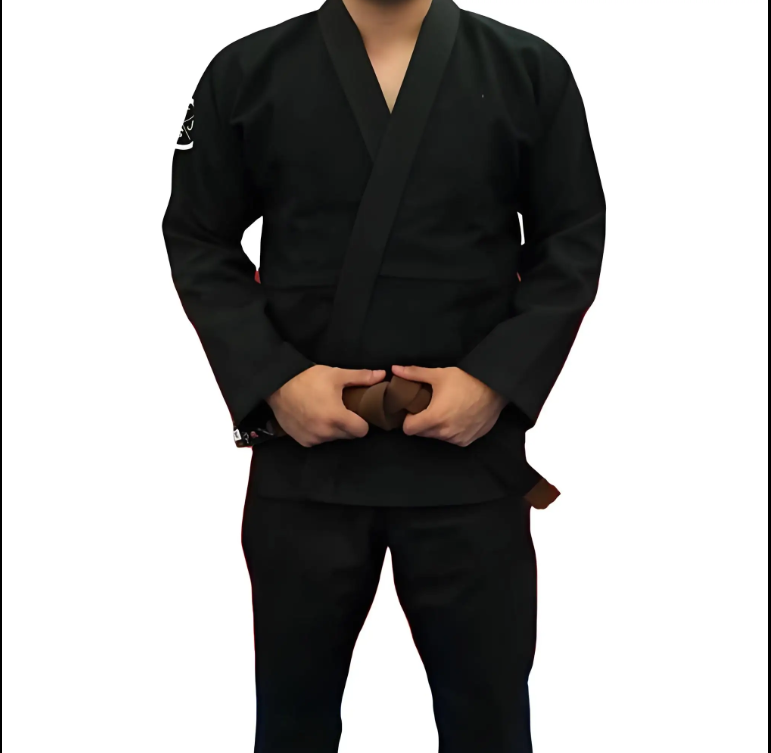 Black BJJ Gi with Brown Belt